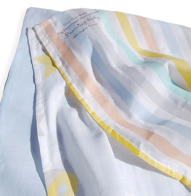Beaming Baby Cotton Muslins 60cm Square Pack of 3 - Image 3