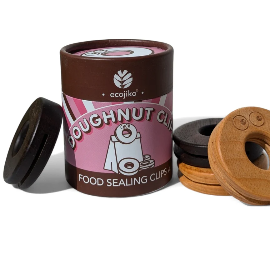 Ecojiko Plastic Free 'Doughnut' Food Clips - Pack of 4 - Image 4