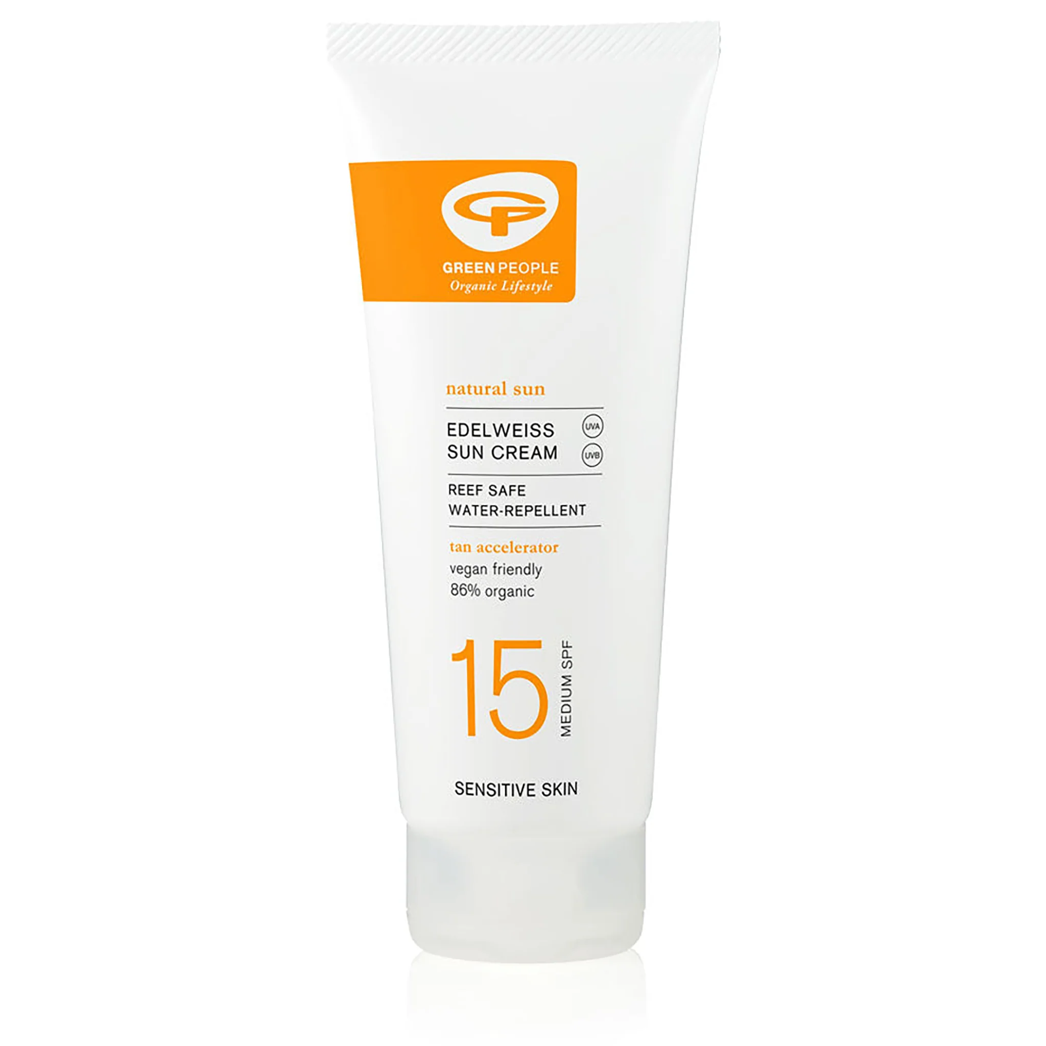 Green People Sun Cream with Tan Accelerator SPF15 - Image 2