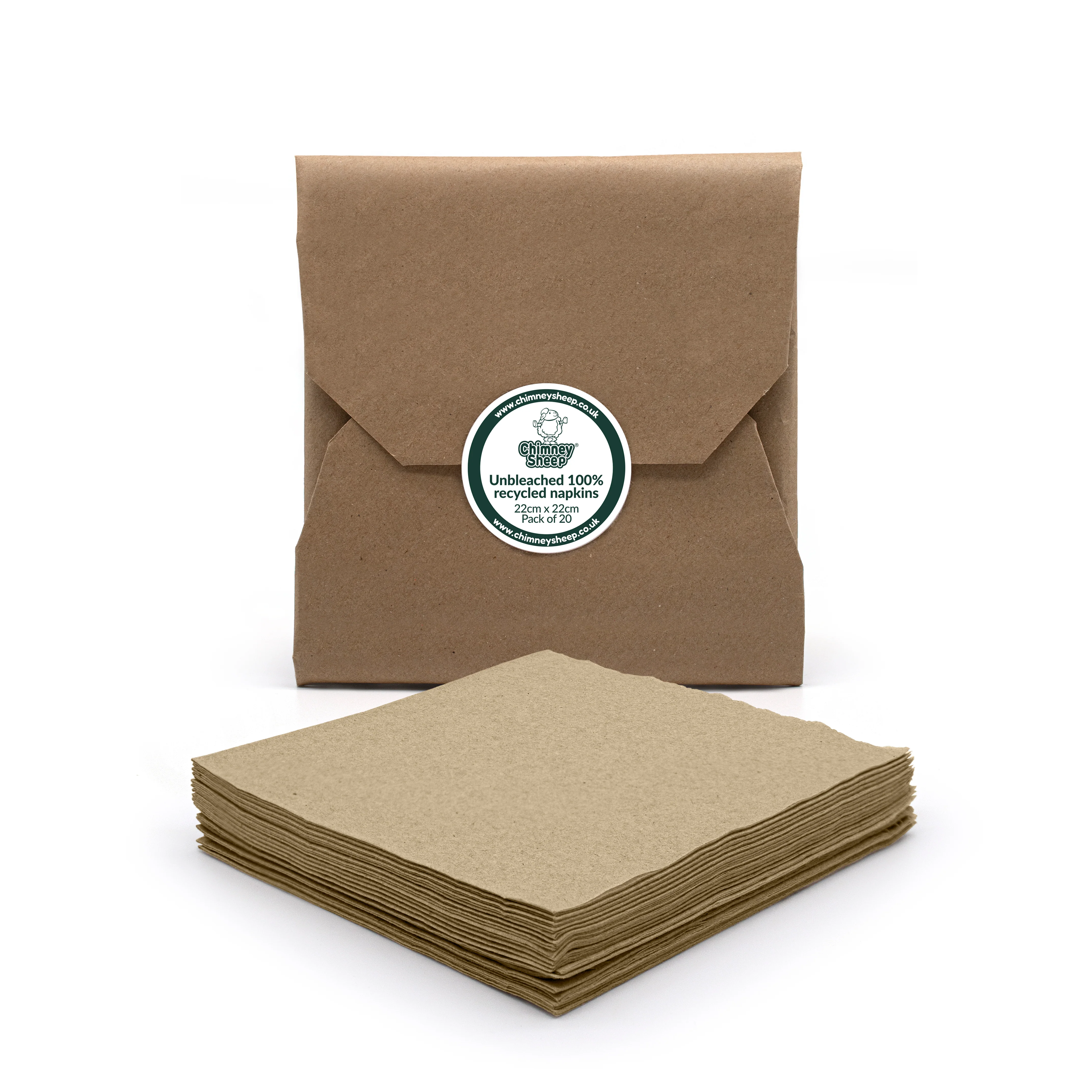 Recycled Paper Napkins Pack of 20