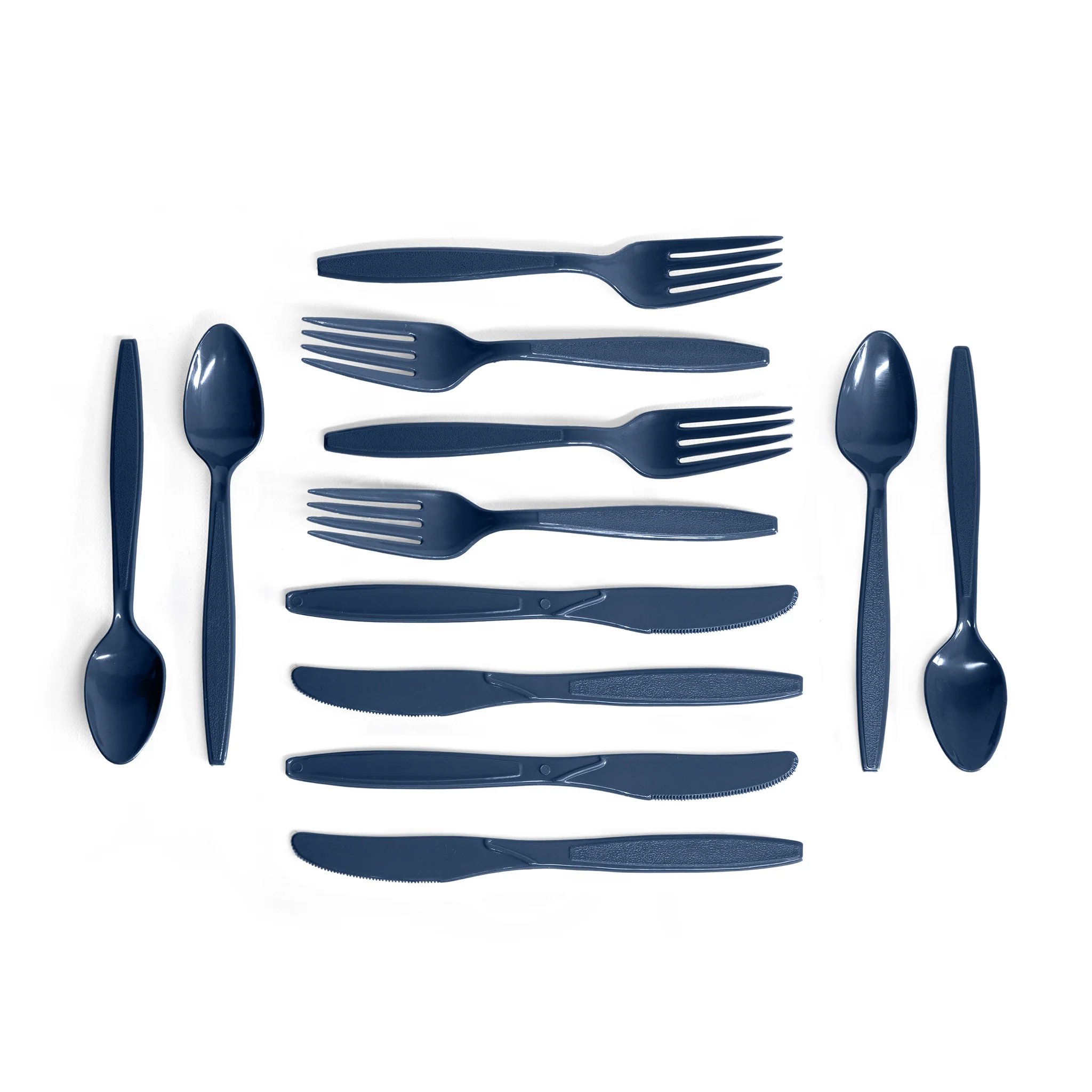 Recycled Plastic Cutlery Set Pack of 4 - Image 2