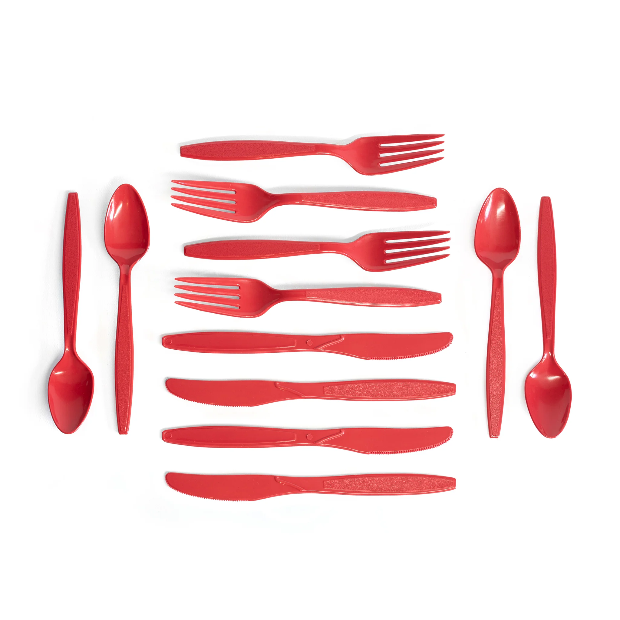 Recycled Plastic Cutlery Set Pack of 4 - Image 4